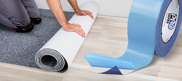 Use Pro Tapes' Dual-Tack Floor Secure to ensure your surfaces are protected while securing temporary coverings down.