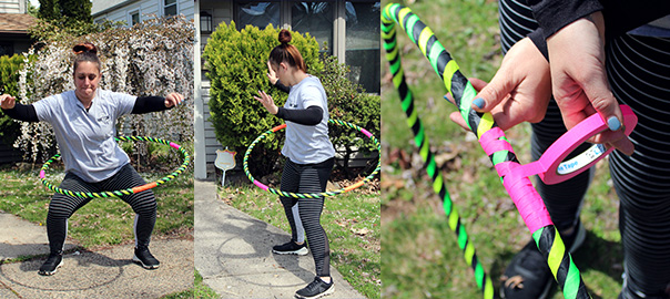 Get Creative With A Hula Hoop Workout At Home (With Tape!)