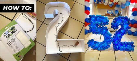 DIY Balloon Numbers with UGlu® by Rosaura Villafaña