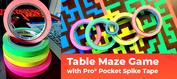 Table Maze Game with Pro® Pocket Spike Tape