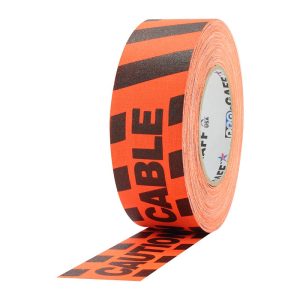 Caution Cable Fluorescent Orange Stripes