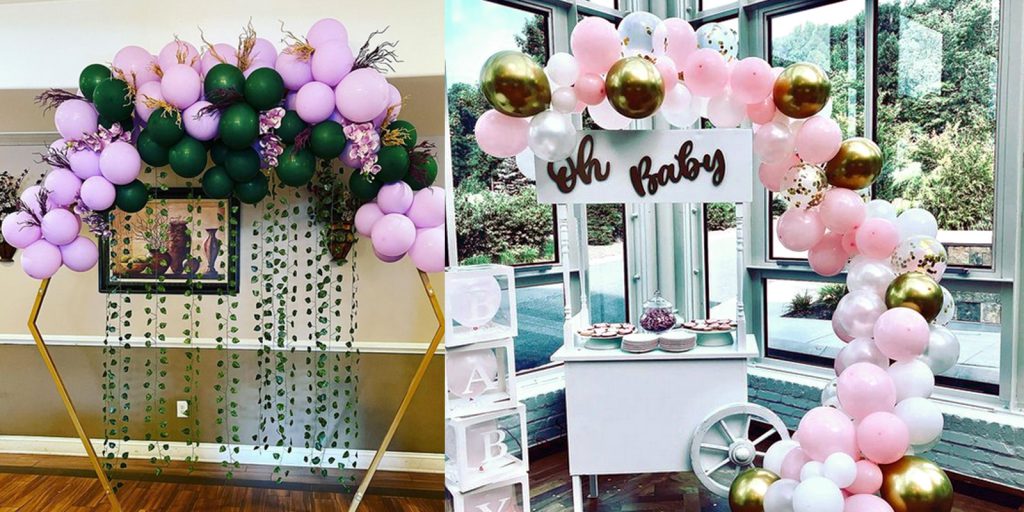 Christie made balloon arrangements for family and friends before starting her professional party planning business