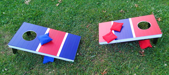 Cornhole Game Board with Pro Tapes®