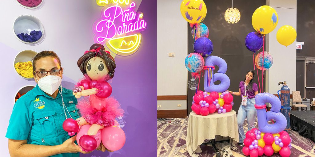 Darys and Monica Torrero started Piña Dorada balloon decor company in 2019