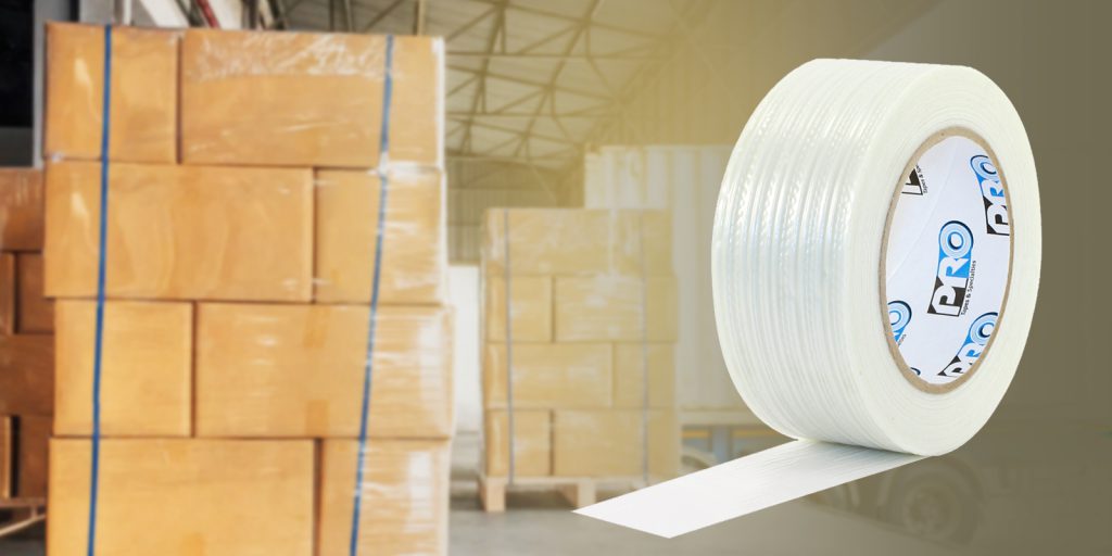 For packaging and sealing boxes, we recommend Pro 180 Filament Tape