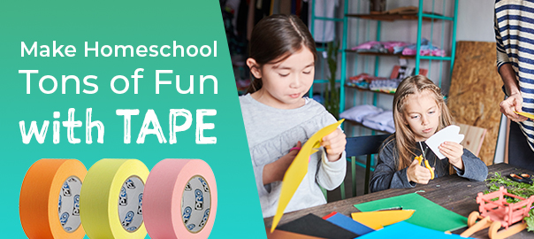 How Do You Make Homeschool Classes Fun? With Tape!