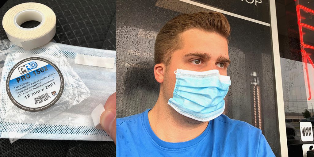 Pro 1502 is the perfect tape for holding up face masks