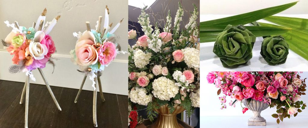 Jeannette also uses UGlu® tape in her flower arrangements to create unique bouquets for her party decor business