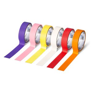 Pro® 46 Colored Masking Tape Stacks with tape extended