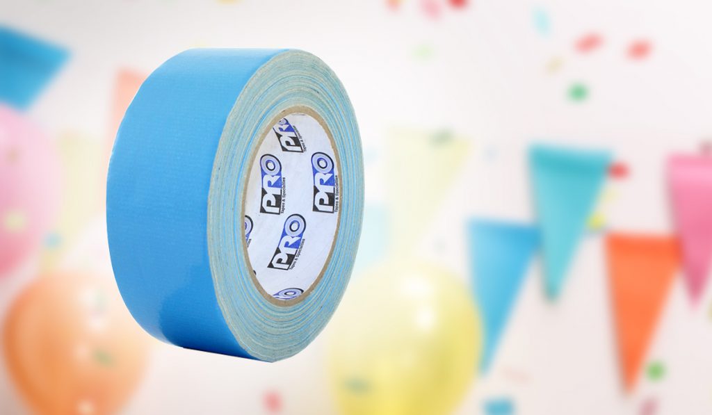 Pro 500B tape secures temporary carpets and dance floors