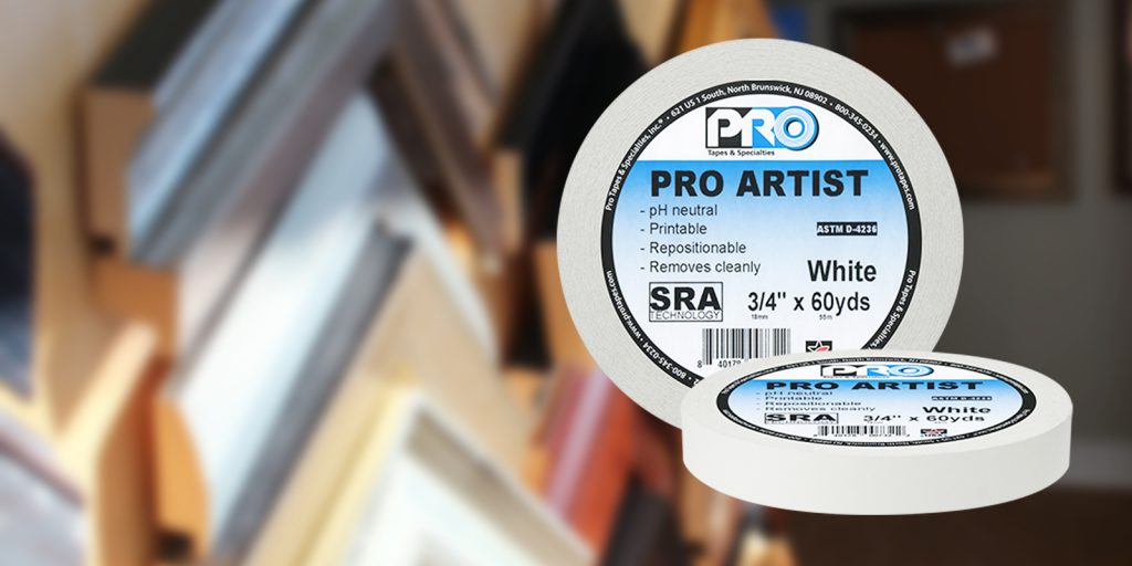 Pro Artist Tape in White is perfect for picture hinging for framing