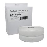 Pro® Fast Hook & Loop Tape & Dispenser White