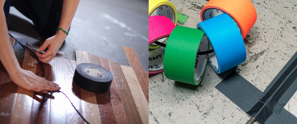 Pro Gaff tape is perfect for taping down wires and cables for events