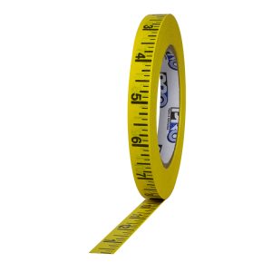 Pro® Imperial Measurement Tape Yellow Printed Black