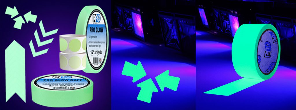 Pro Tapes® offers many glowing tape solutions for theaters