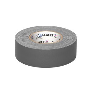 Pro Gaff® Dark Grey Gaffer Tape shown flat on table