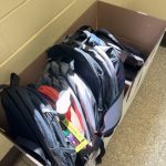 Pro Tapes employees filled a large box with new backpacks for students to use in the new school year!