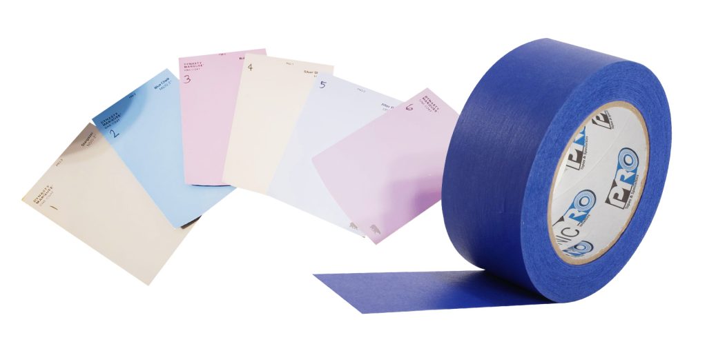 Select your paints and grab our Pro Scenic 714 blue mask tape