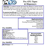 Pro ATG Tapes and Dispensers Spec Sheet