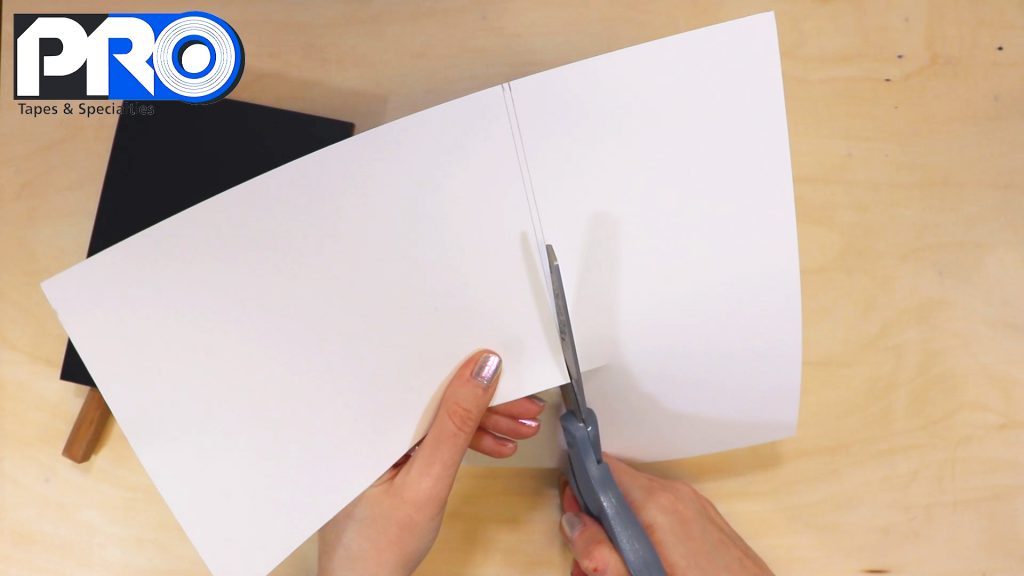 Cut out your paper base from the white cardstock