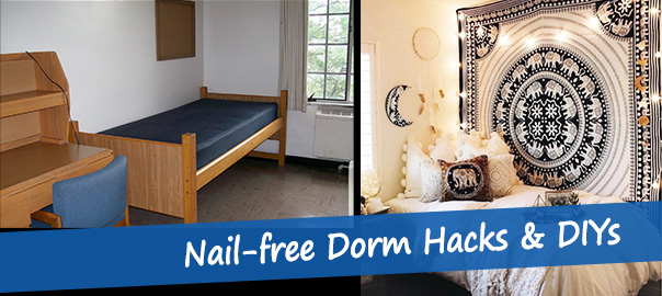 Tapes Edition: Nail Free Dorm Hacks & DIYs