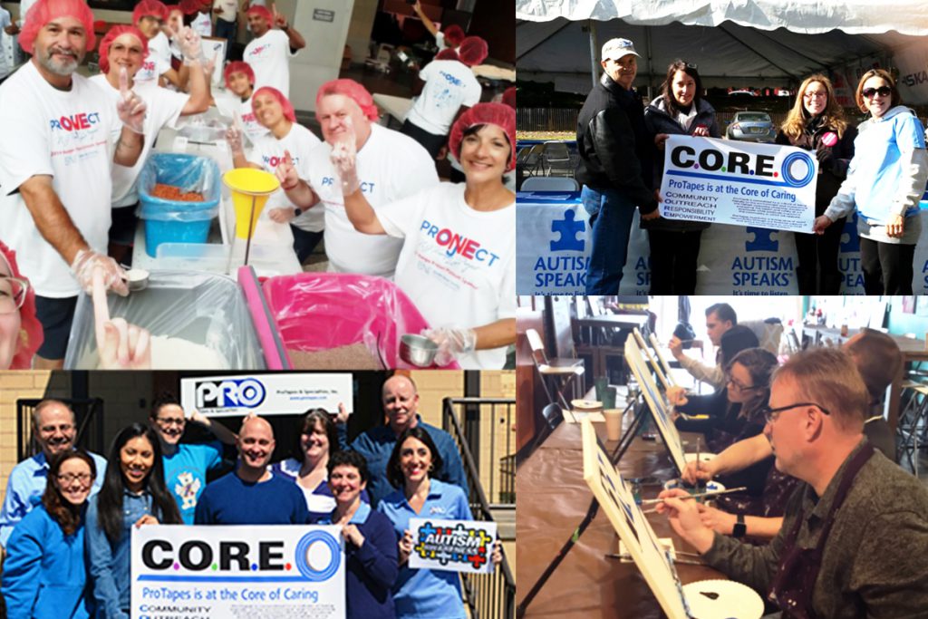 The Pro Tapes® C.O.R.E. Caring Program makes Pro® one of the best places to work by empowering employees to give back to the local community.