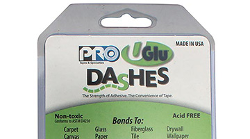 UGlu® 650 Dashes Roll Rolls of Dash Shaped Double-coated Mounting Tape