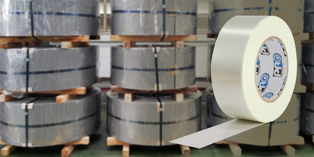 We recommend Pro 167 strapping tape for coil tabbing